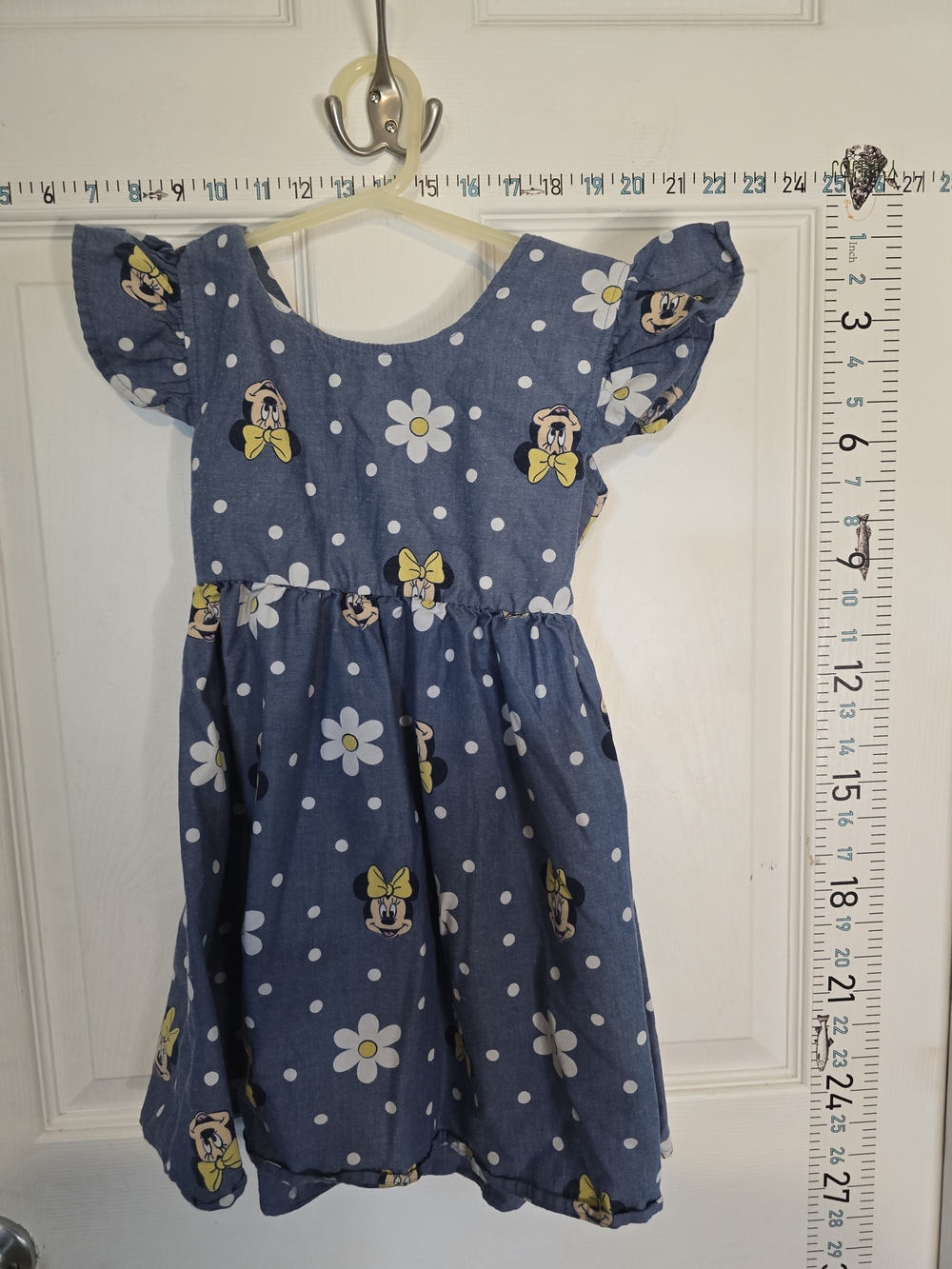 Disney Blue Daisy & Polka Dot Dress with Yellow Bow Detail